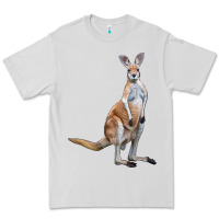 Dove Grey kangaroo Premium Tee - LillyAllenDesigns