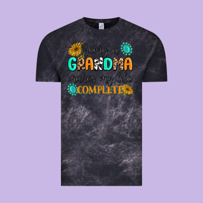 Being A Grandma Makes My Life Complete Vintage Tee Designed By Maliassmallbusiness