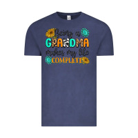 Vintage Denim Being a Grandma Makes My Life Complete Vintage Tee - MaliasSmallBusiness