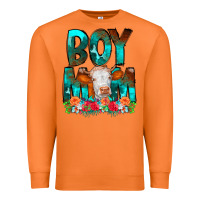 Carrot Boy Mom Flowers Cow Premium Sweatshirt - CowCowDesign