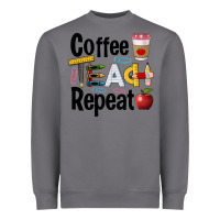 Storm coffee teach repeat Heavyweight Sweatshirt - BarkalooDesign
