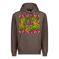 Coffee Mardi Gras masks and coins tumbler Premium Hoodie - HowdyJamesFarm