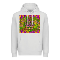 Dove Grey Mardi Gras masks and coins tumbler Premium Hoodie - HowdyJamesFarm