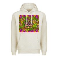 Oatmeal Heather Mardi Gras masks and coins tumbler Premium Hoodie - HowdyJamesFarm