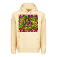 Pina Colada Mardi Gras masks and coins tumbler Premium Hoodie - HowdyJamesFarm