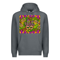 Rock Mardi Gras masks and coins tumbler Premium Hoodie - HowdyJamesFarm