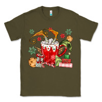 Army Green cup of chocolate and cookies Classic Tee - MaliasSmallBusiness