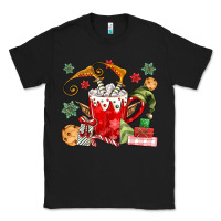 Black cup of chocolate and cookies Classic Tee - MaliasSmallBusiness