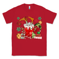 Red cup of chocolate and cookies Classic Tee - MaliasSmallBusiness