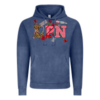 Vintage Denim valentinesday lpn Vintage Hoodie - NancyCooperArtShop