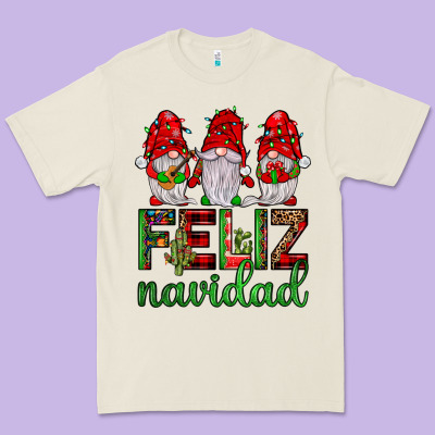 Feliz Navidad Gnomies Premium Tee Designed By Jahusdesignshop