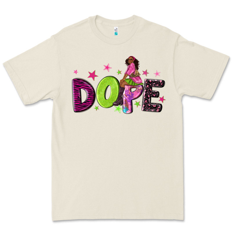 Dope With Afro Black Woman Premium Tee by NancyCooperArtShop | Teevron