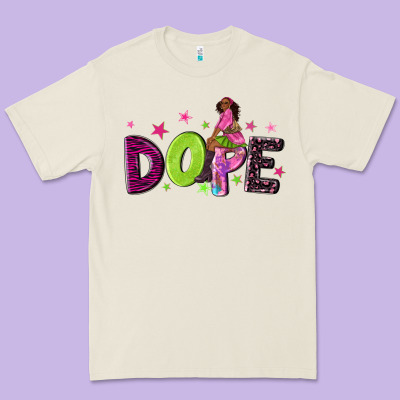 Dope With Afro Black Woman Premium Tee Designed By Nancycooperartshop