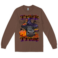 Chestnut Trick Or Treat Black Angus Heifer Long Sleeve Tee - LillyAllenDesigns