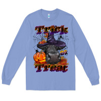 Colony Blue Trick Or Treat Black Angus Heifer Long Sleeve Tee - LillyAllenDesigns