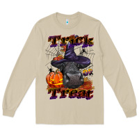 Mushroom Trick Or Treat Black Angus Heifer Long Sleeve Tee - LillyAllenDesigns