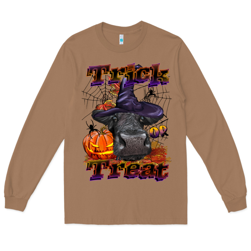 Trick Or Treat Black Angus Heifer Long Sleeve Tee by LillyAllenDesigns | Teevron