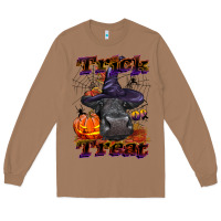 Toasted Coconut Trick Or Treat Black Angus Heifer Long Sleeve Tee - LillyAllenDesigns
