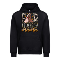 Black Fur Baby Mama Urban Hoodie - CowhideDigitalArt