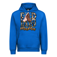 Cobalt Fur Baby Mama Urban Hoodie - CowhideDigitalArt