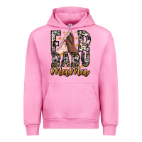 Fuchsia Pink Fur Baby Mama Urban Hoodie - CowhideDigitalArt