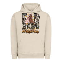 Pigment French Oak Fur Baby Mama Urban Hoodie - CowhideDigitalArt