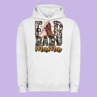 Fur Baby Mama Urban Hoodie Designed By Cowhidedigitalart