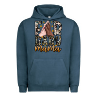 Pigment Midnight Navy Fur Baby Mama Urban Hoodie - CowhideDigitalArt