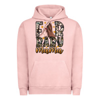 Pigment Salmon Fur Baby Mama Urban Hoodie - CowhideDigitalArt