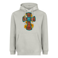 Moon Dust gemstone sunflower leopard cross Heavyweight Hoodie - OliviaCreatesArt