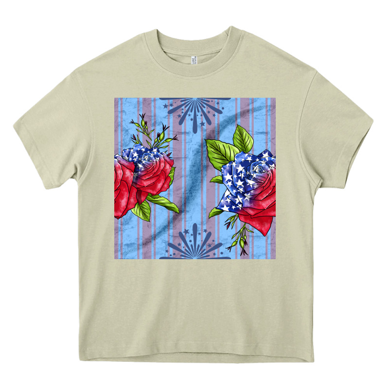 Patriotic Rose Heavy Core Tee by BundleAndBundleShop | Teevron