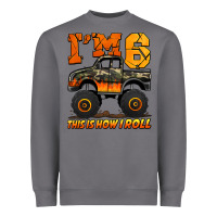 Storm i'm six this is how i roll monster truck birthday Heavyweight Sweatshirt - Jasminsmagicworld