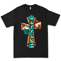 Black blessed cross Premium Tee - BarkalooDesign