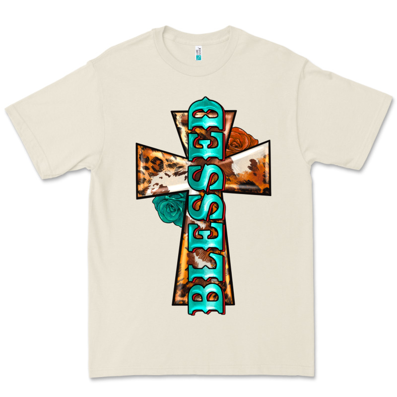 Blessed Cross Premium Tee by BarkalooDesign | Teevron