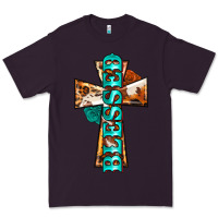 Plum blessed cross Premium Tee - BarkalooDesign