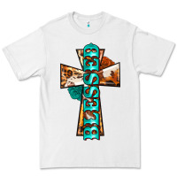 White blessed cross Premium Tee - BarkalooDesign
