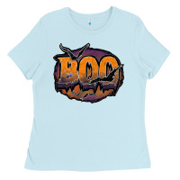 Baby Blue boo Ladies Tee - JahusDesignShop