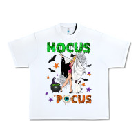 White hocus pocus with witch Urban Heavy Tee - NancyCooperArtShop