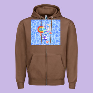Hippie Soul Zipper Hoodie Designed By Tumblerdesignbyshophia
