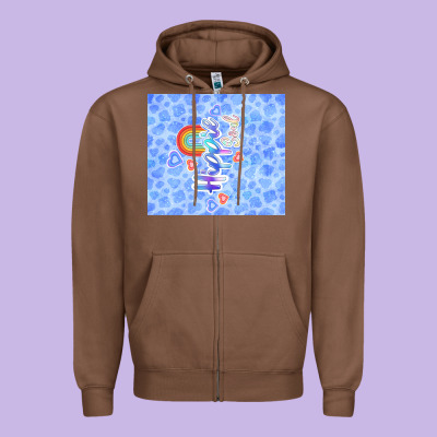 Hippie Soul Zipper Hoodie Designed By Tumblerdesignbyshophia