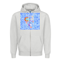 Dove Grey hippie soul Zipper Hoodie - TumblerDesignByShophia