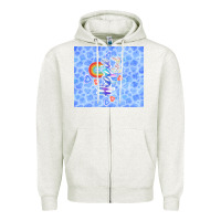 Oatmeal Heather hippie soul Zipper Hoodie - TumblerDesignByShophia
