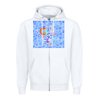 White hippie soul Zipper Hoodie - TumblerDesignByShophia