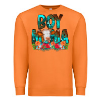 Carrot Boy Mama Flowers Cow Premium Sweatshirt - CowCowDesign