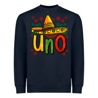 Navy uno my first mexican birthday Heavyweight Sweatshirt - Jasminsmagicworld