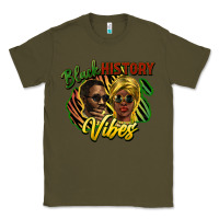 Army Green black history vibes Classic Tee - NancyCooperArtShop