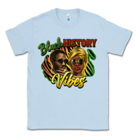 Dusty Blue black history vibes Classic Tee - NancyCooperArtShop