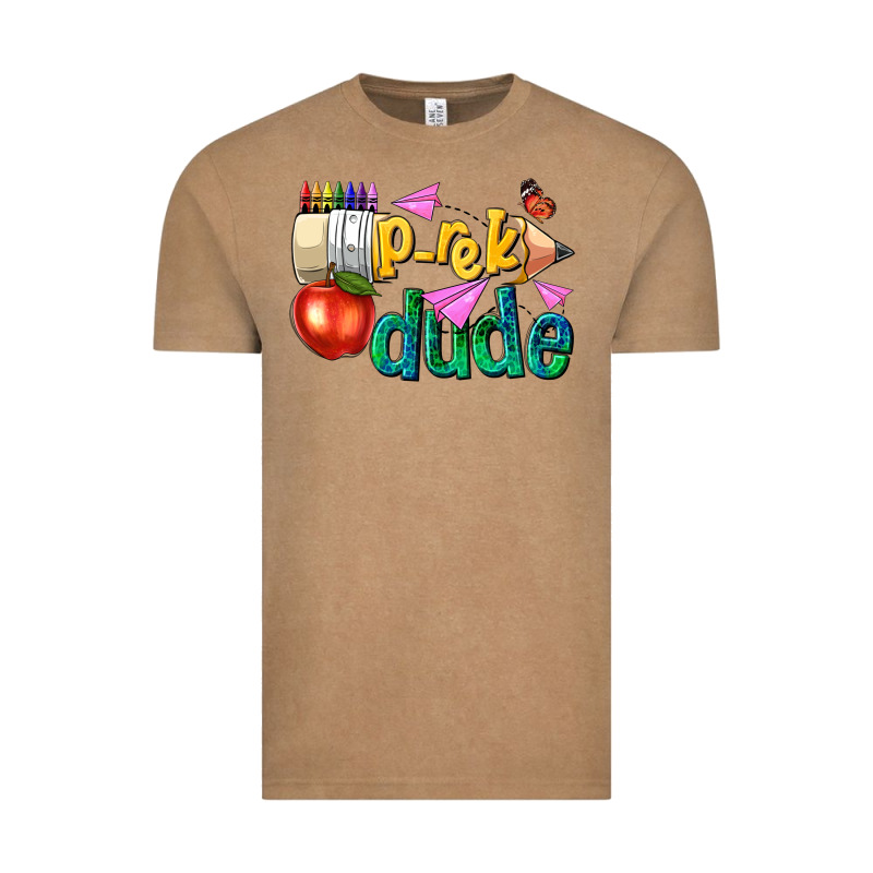 Pre K School Pencil Dude Vintage Tee by NancyCooperArtShop | Teevron