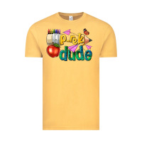 Vintage Mustard pre k school pencil dude Vintage Tee - NancyCooperArtShop