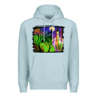 Blue Mist halloween background Premium Hoodie - JahusDesignShop